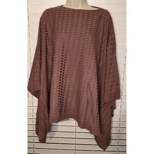Lululemon Womens Divinity Poncho Sweater Shawl Wrap Spanish‎ Oak One Size